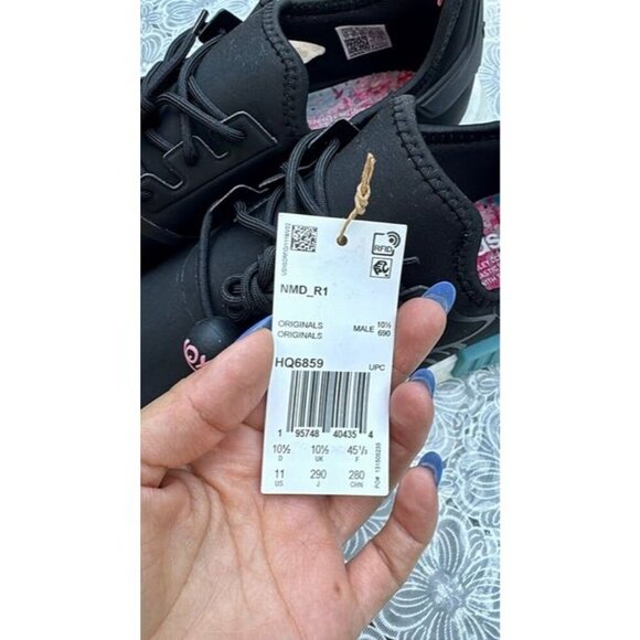 Adidas Originals NMD_R1 X ANDRÉ SARAIVA Black Men's shoes HQ6859 Size 11 - Picture 7 of 11